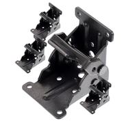CALLARON Folding Shelf Hinge Self-Locking Mechanism for Coffee Tables and Desks 90 Degree Positioning Heavy-Duty Metal 4-Piece Set for Furniture Parts