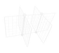 CALLARON Freezer Storage Rack Metal Shelf Dividers and 6 Sections for Kitchen Cabinet and Refrigerator Organisation