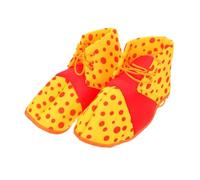 CALLARON Funny Red Dotted Clown Shoes Lightweight for Carnival Party Dress Up Easy Clown Cosplay Costume Props for Halloween and Circus Events