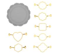 CALLARON Golden Wax Seal Stamp Set with Silicone Mat and Copper Molds for Projects and Crafting Kit, Featuring Multiple Usage Methods and Professional-Looking Results