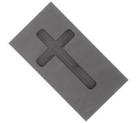 CALLARON Graphite Suitable Conductivity and Thermal Impact Resistance Cross Ingot Mold Casting with High Melting for Metal in for Silver Science Education and Teaching