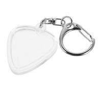 CALLARON Guitar Pick for Daily Practice and-the-go Use by Music Lovers Heart Shaped Keyring with Plastic and Metal Materials, for Guitar Pick Storage and Protection