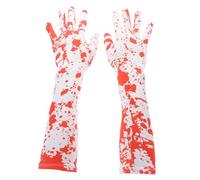 CALLARON Halloween Blood Splattered Gloves Long Lightweight Breathable Cosplay Costume Accessory for Murderer Party and Horror Dress Up