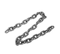 CALLARON Halloween Plastic Dog Chain Medium Silver PVC Decorative Prop for Large Dogs Lightweight Flexible Realistic Pirate Costume Accessory Outdoor Use