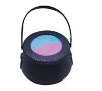 CALLARON Halloween Witch Bubble Bath Ball with Portable Handle, Pe Material Bath Bomb for Spa and Party Use, Creates Colourful Bubbles, for Women and Wives Random Color