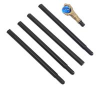 CALLARON Halloween Wizard Wand Staff Prop with Blue Spheres, Lightweight Plastic Scepter for Haunted House and Stage Theater Costume Accessories, Safe Rounded Edges, Smooth Surface Gothic