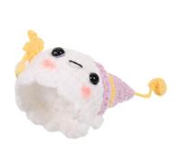 CALLARON Hand Woven Woolen Yarn Ghost Doll Halloween Crochet Ghost Ornament Decorative for Home Festival Decor Cute Small Gift for Couples and Friends