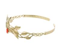 CALLARON Headband Wedding Bridal Hair Band Crystal Tiara Floral Headband Fairy Headpiece for Women
