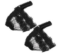 CALLARON High Heel Strap Suitable for Formal and Informal Occasions Adjustable Black with Lace Design, Elastic Anti-slip Shoe Ankle Straps Easy to Put and Take for Women