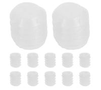 CALLARON Hinge Dowel Inserts for Cabinet Door Repair 100pcs Anti- Screw Anchors, 4x10mm White Expansion Screws Suitable for Bedside and Cabinet Hinges