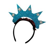 CALLARON Independence Day Patriotic Headband Bopper of July Hair Accessory Stylish Hair Wear for Celebrations Durable Glitter Tinsel Design Versatile for Various Hairstyles