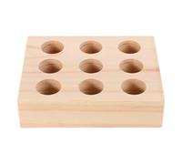 CALLARON Insect Pin Storage Base 9-hole Wooden Holder for DIY Specimen Making Insect Pinning Plate Tool Suitable for Entomology Display and Science Education