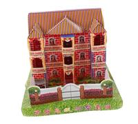CALLARON Japanese Style Large Paper Villa Ancestral Money Offering House for Chinese Ghost Festival Traditional Sacrificial Paper Villa with Realistic Detailing and Spacious Design for