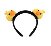 CALLARON Kawaii Spa Headband Cute Duck Hairband for Women Soft Breathable for Makeup Face Washing and Skincare Routines Fun Animal Hair Accessories Yellow