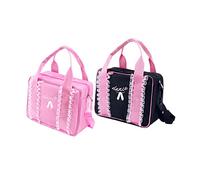 CALLARON Kids Black Dance Bag Shoulder Strap Ballet Tote Duffle Bag for Girls Messenger for Dancer for Dance Classes and Gym