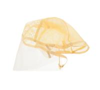CALLARON Lace T-shape Wig Cap for Women 1-piece Adjustable Breathable Nylon Mesh Invisible Stocking Wig Cap