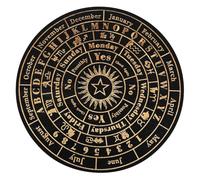 CALLARON Large Wooden Pendulum Board for Divination Meticulously Crafted with Distinctive Symbols for Spiritual Practices and Home Decor Dowsing Tool for Seeking Answers