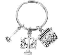 CALLARON Lawyer Keychain Metal Keyring Justice Symbol Key Pendant Practical Chain Accessory for Court Reporter Graduation
