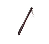 CALLARON Long Wooden Hanging Shoe Horn with Retro Design Ergonomic Long Handle Shoe Lifter for Men and The Aged Lightweight Plastic for Office and Travel Use