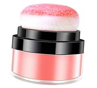 CALLARON Loose Powder Blush for Face Makeup with Puff, Portable Mushroom Head Shape, Soft Plastic Material, Easy to Use Natural Blusher for Women Cheeks, for Everyday Use and Special
