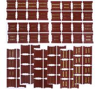 CALLARON Luxury Brown Leather Bible Study Tabs 10 Sheets 80 Gold Foil Bible Index Labels Including 66 Preprinted 14 Blank Tabs and Study Supplies