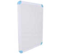 CALLARON Magnetic A4 Dry Erase Board Small Whiteboard for Wall Mount with Aluminum Frame Blue Double-Sided Writing and Drawing Board for Office Home School Use