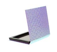 CALLARON Magnetic Mermaid Eyeshadow Palette Empty Makeup Palettes Small 10x10x1.4cm Fish Scale Pattern Magnetic Storage Box for Professional DIY Eyeshadow Makeup