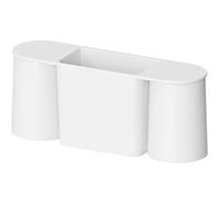 CALLARON Magnetic Wall Toothbrush Holder and Toothpaste Shelf for Bathroom with Abs and Pp Material, Simple Design White Cup Dispenser Wall Mount for Electric Toothbrush Storage