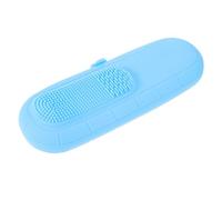 CALLARON Makeup Brush Holder Portable Silicone Makeup Tool Organizer with Wash Pad Capacity Storage for Easy Sorting and Access for Travel and Family Use