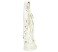 CALLARON Mary Statue Mary Figurine Sculpture White Resin Creative Delicate Religious Design Not Easy to Deform Not Easy to Break for People Who Are Fond of Religious Culture Home and Office