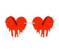 CALLARON Melting Heart Glasses Oversized Sunglasses Stylish Party Eyewear Fashion Comfortable Nose Pad