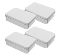 CALLARON Metal Dice Storage Boxes Protective Storage Case 4pcs with Foam Liners and Iron Construction Easy to Open and Close Dice Organizers in Home or Game Use