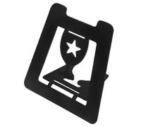 CALLARON Metal Medal Display Stand Black Decorative Single Medal Holder Rack for Tabletop Household Sports Award Display