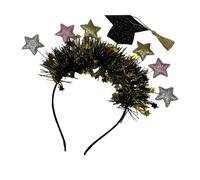 CALLARON Mini Graduation Hat Headband Bachelor Cap Headband Tassel Graduation Bachelor Hats Headpiece for Grad Dress up Party Favor Photo Props