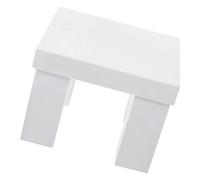 CALLARON Mini Stool and Creating a Warm Atmosphere with Portable Design Wooden Photography Prop and Unique Style, White Wooden Stool for Photography