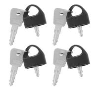 CALLARON Mobility Scooter Key Replacement 4 Sets Universal Compatibility, Stainless Steel Spare Keys with Compact Mini Hat-Shaped Design Electric Wheelchair and Electric Bike