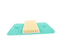 CALLARON Multipurpose Foot Scrubber Mat for Shower with Suction Cups and Soft Brushes Dead Skin Remover and Foot Massager Pad Non-slip Bathroom Spa Cleaner for Toes