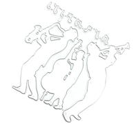 CALLARON Musical Notes Metal Cutting Dies for Card Making, Carbon Steel Music Band Die Cut Embossing Stencil, Silver Scrapbooking Craft Supplies for DIY Paper Cutting