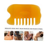 CALLARON Natural Beeswax Gua Sha Massage Plate Comb for Face Body Muscle Relaxation Stress Relief Tool Ancient Chinese Therapy for Sciatica Headache Arthritis Care