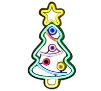 CALLARON Neon Christmas Lights, Christmas Tree Neon Light, LED Xmas Tree Neons Sign with USB, Holiday Glowing Decorative Wall Decor for Bedroom, Bar, Garden, Wedding 44 x 22 cm