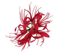 CALLARON Novelty Red Flower Hair Clip Barrette Girls Flower Hairpin Party Hair Accessory for Women Chic Floral Side Clip Garden Style