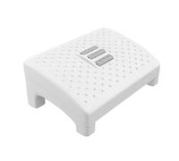 CALLARON Office White Footrest Stool Under Desk Leg Support, Indoor Household Step Stool with Non-Slip Base, ’s Piano Pedal Foot Support Tool for Office and Home Use
