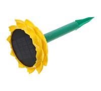 CALLARON Outdoor Speaker Plastic Design Solar Powered Waterproof Lotus Shaped 500mah Battery, Portable Plays Buddha Songs for Garden and Family Use