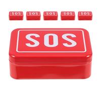 CALLARON Outdoor Survival Toolbox Sos Rescue Medicine Box Small Metal Portable Pill Holder for Traveling Medication Storage Container