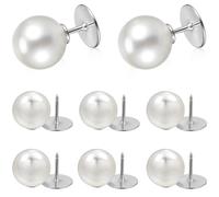 CALLARON Pearl Safety Pins Gentle on Skin 8 Pcs Elegant Imitation Pearl Brooches Versatile Usage for Clothes Women for Shawls and Formal Events