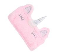 CALLARON Pink Plush Pencil Bag for Multifunctional Rainbow Stationery Organizer Soft Washable Cosmetic Pouch with Smooth Zipper Travel Coin Purse Cute Pen Holder