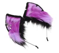 CALLARON Plush Fox Ear Headband Furry Fox Ears Headband for Women Soft and Realistic Animal Hair Hoop for Cosplay Conventions
