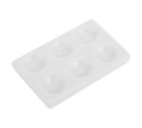 CALLARON Porcelain Reaction Plate 6-hole Well Plate for Chemical Experiment Laboratory Use