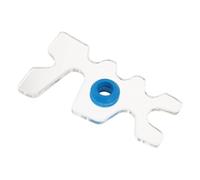 CALLARON Portable Acrylic Snooker Cue Bridge with Blue Ring, Stable Support and Universal Compatibility, for Home Billiard Sessions and Clubs, Professional Pool Table Billiard Accessories