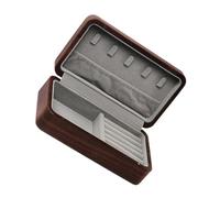 CALLARON Portable Black Walnut Jewelry Box Retro High-end Case with Internal Multi-structure Design Elegant Travel Storage for Bracelets and Necklaces